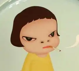 奈良美智的孩子坏孩子大头娃娃
