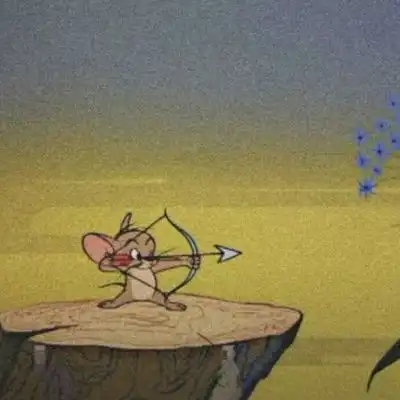 猫和老鼠可爱搞笑卡通情侣头像
